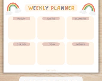 DailyRoutine | Printable Toddler Visual Schedule | Daily Routine Chart for Kids | Montessori Chore Chart | Preschool Planner