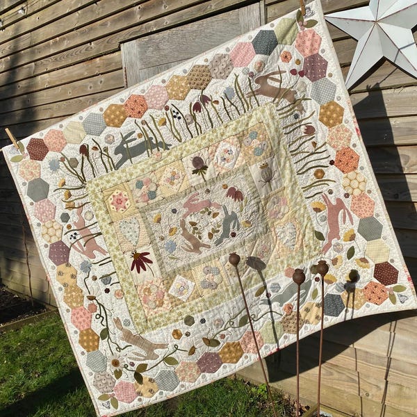 Running In the Meadow Quilt Paper Pattern