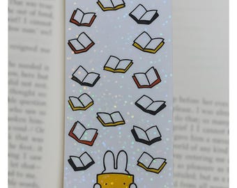Miffy Bookmarks (multiple options): Double-Sided, Holographic Sparkle Bookish Gift