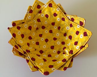 Handmade Reversible Bowl Cozy | Hot & Cold Food Holder | Sensory-Friendly Gift