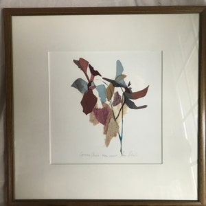 Original mixed media artwork Artist Sabra Richards, Original Limited Edition Serigraph, Mix media Mid 70th Greenhouse Orchid image 3