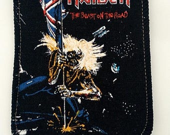 IRON MAIDEN rare vintage 1982 patch beast on the road
