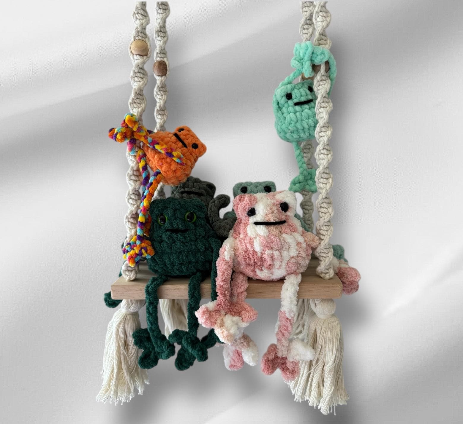24 Leggy Frog Crochet Patterns to Charm Kids and Frog Fans 14 Felix the Fidget Leggy Frog Crochet Pattern Plush Toy