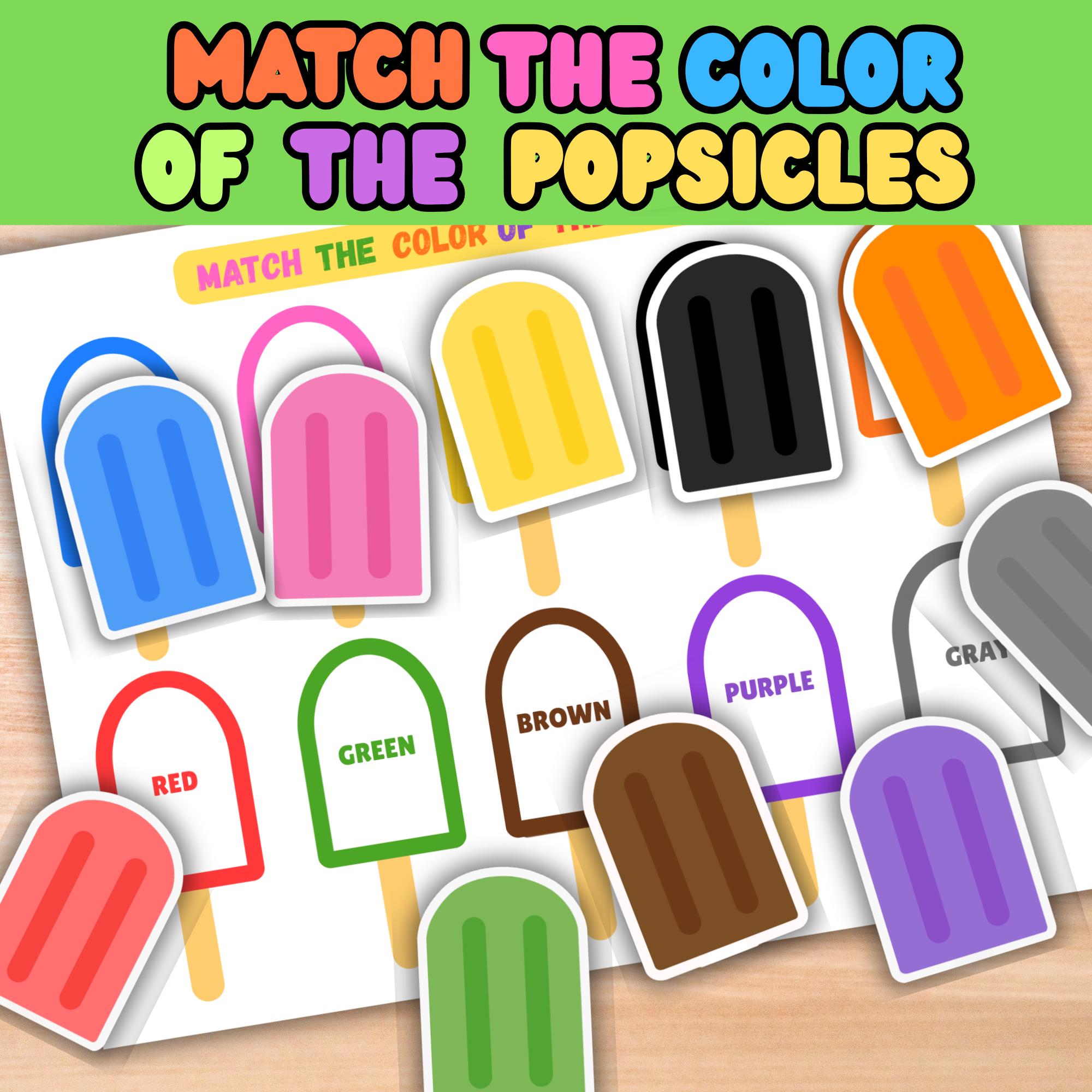 Match the Popsicle Colors | Color Matching Activity| Kids Activity ...