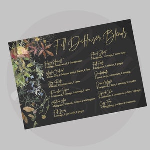 Fall Diffuser Blends Postcard