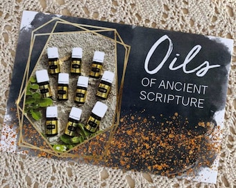 Oils of the Bible Postcard, Bookmark and Handout