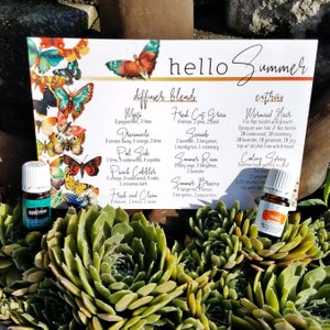 Hello Summer postcard [essential oils]