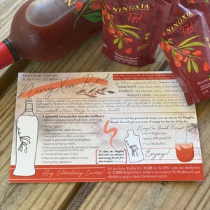 Ningxia Rote Postkarte