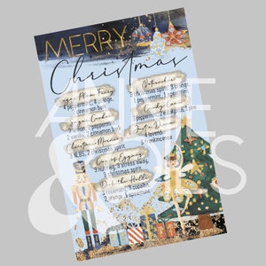 Nutcracker Diffuser Blend Card