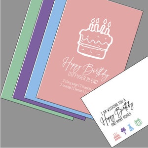 Happy Birthday diffuser postcard
