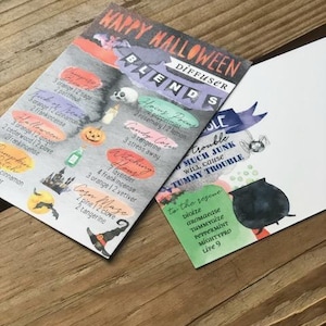 Halloween Diffuser Blends postcard