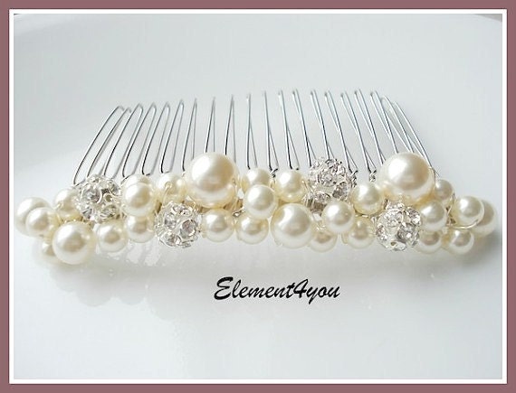 00 BRIDAL HAIR COMB Wedding hair accessories, bridal headpieces, rhin…