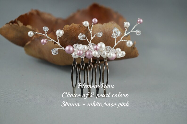 Bridal hair comb. Small hair piece. Wedding accessories. Etsy