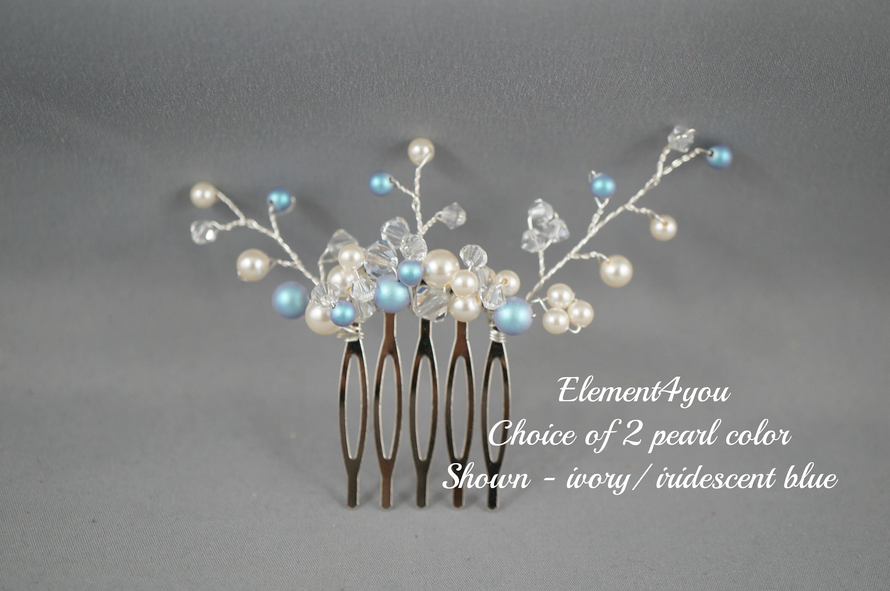 Bridal hair comb. Small hair piece. Wedding accessories. Etsy
