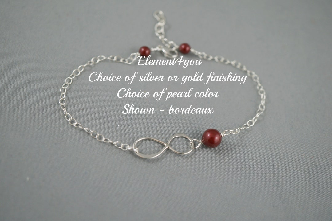 Best Friend, Maid of Honor, Bridesmaid Infinity Bracelet Bridal Party