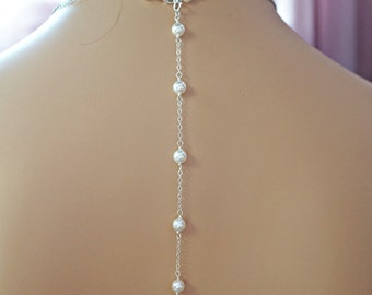 Swarovski Pearl Backdrop Necklace Extension | Sterling Silver, Gold-Filled