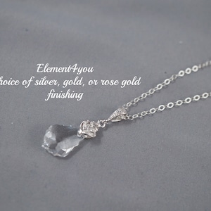 Bridal Necklace | Swarovski Crystal Necklace | Bridal Crystal Pendant | Wedding Jewelry | Baroque Crystal Necklace | Gift for Bride