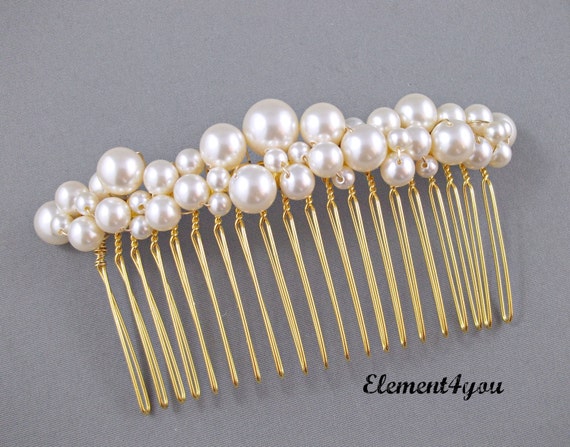 Bridal Comb Pearl Hair Accessories Wedding Hair Piece Etsy