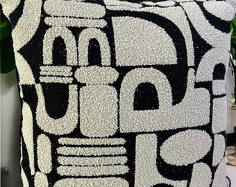 Bestickter Kissenbezug 45 x 45 cm – Dekoratives Dekokissen für Sofa oder auch Sofakissen