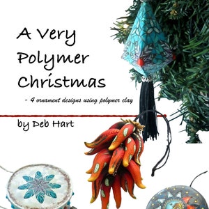 Polymer Clay Tutorial, Polymer Clay Book, DIY Ornament, Ornament Tutorial, Boho Ornaments, Christmas Gifts, Southwestern Decor, Millefiori