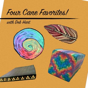 Tutorial Four Fabulous Canes, polymer clay tutorial, polymer clay ebook, pdf class, cane booklet, diy book, millefiori instructions image 1