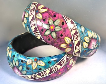 Workshop Booklet - Southwestern Bangles, polymer clay class, cane tutorial, artisan bangle, polymer clay bracelet, millefiori, diy pdf