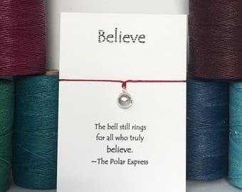 Polar Express Believe Bell Wish Bracelet