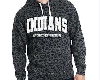 Sudadera con capucha de mascota leopardo
