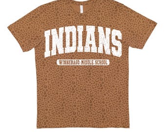 Camiseta de mascota de leopardo marrón