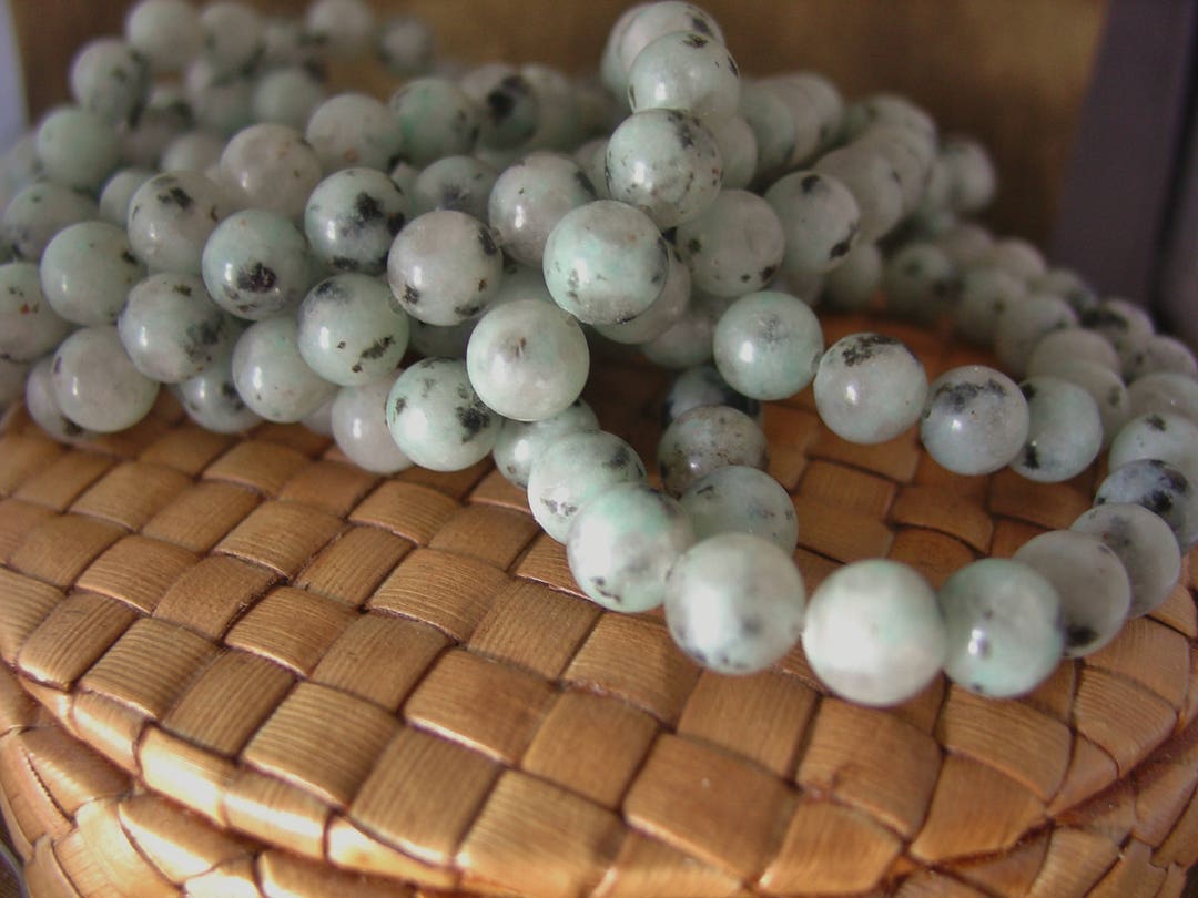 4 or 8mm Round Sesame Jasper Stone Beads 15 inch strand Etsy Italia