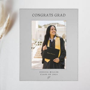 Congrats Grad Photo Frames Personalized Graduation Picture Frame Class of 2025 Custom Graduate Gift Memory Milestone Keepsake College Grads