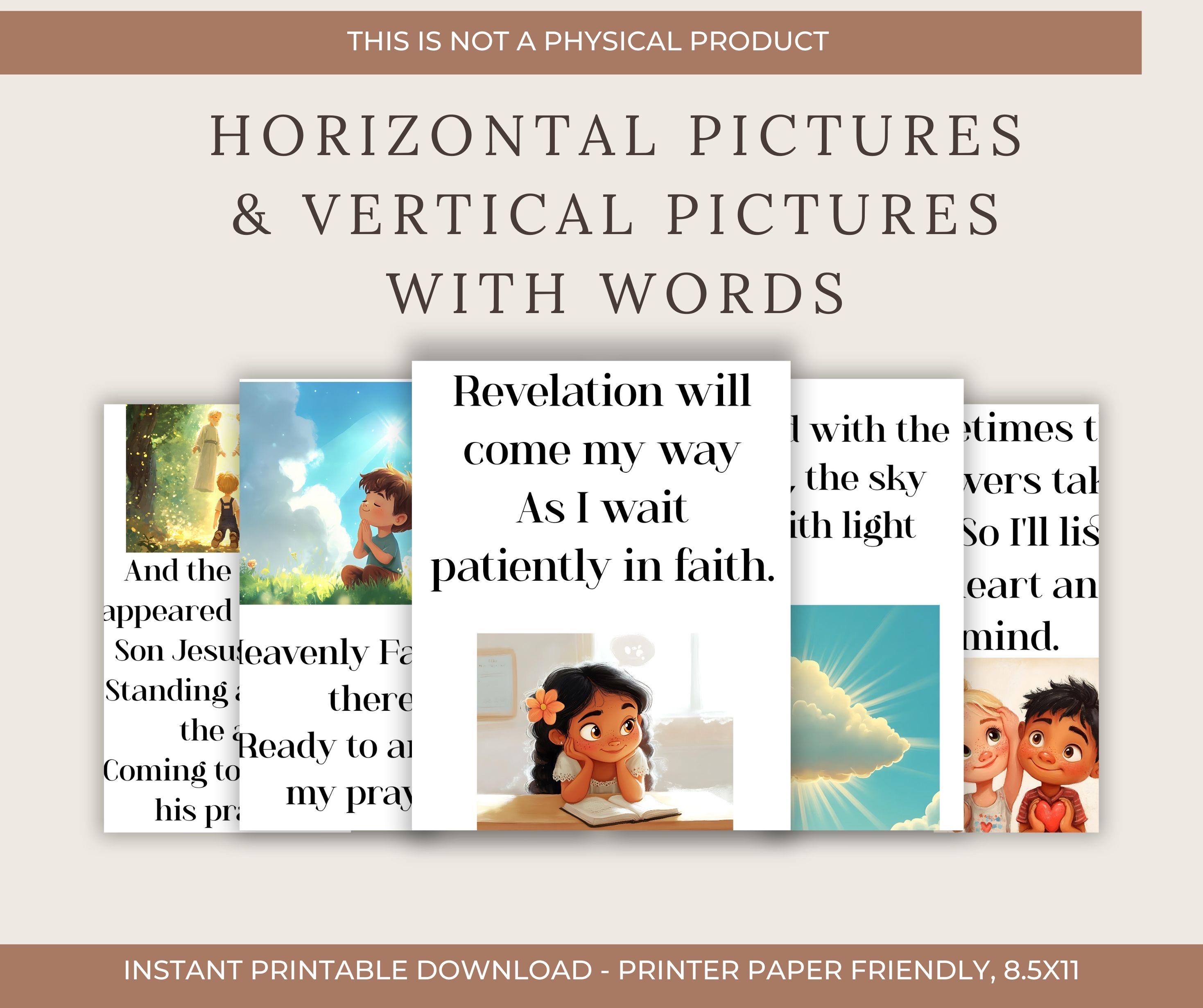 My Own Sacred Grove Flip Chart Visual Aid Primary Singing Packet