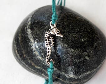 Seahorse Bracelet, Seahorse Anklet (many colors to choose)