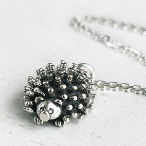 Sterling Silver Hedgehog Necklace
