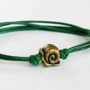 Snail Bracelet, Snail Anklet, (many colors to choose)