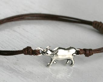 Bull Bracelet, Bull Anklet, Ox Bracelet, Ox Anklet (many colors to choose)