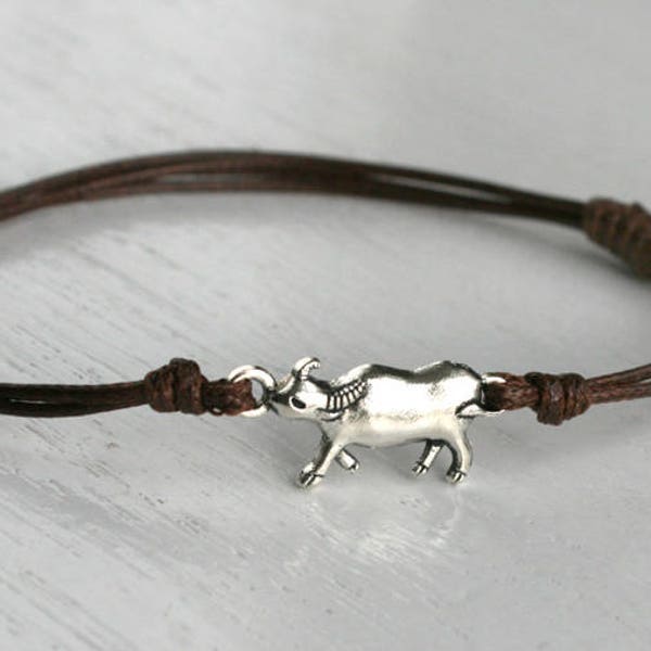 Bull Bracelet, Bull Anklet, Ox Bracelet, Ox Anklet (many colors to choose)