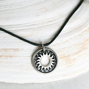 Sun Necklace, Del Sol Ring Necklace for Men Women