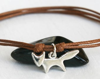 Fox Bracelet, Fox Anklet,  (many colors to choose)