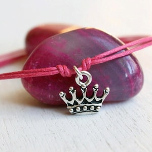 Crown Bracelet, Crown Anklet many colors to choose Knot Closure