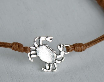 Crab Bracelet Anklet, Cancer zodiac Bracelet Anklet