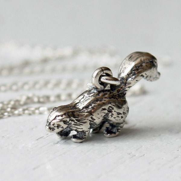 Sterling Silver Skunk Necklace