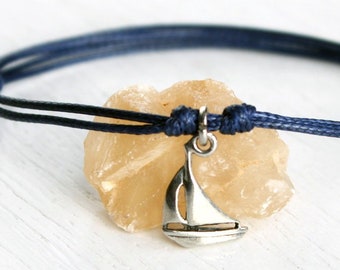 Sailboat Bracelet, Sailboat Anklet, Sailing Bracelet, Sailing Anklet