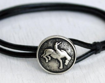 Cowboy Leather Bracelet for Men Women
