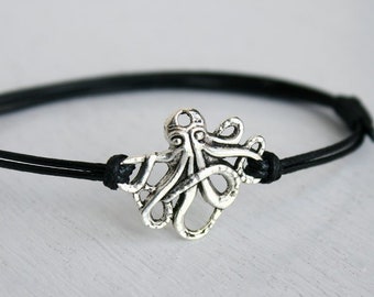 Octopus Bracelet, Octopus Ankle, (many colors to choose)