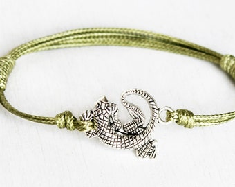 Gecko Lizard Bracelet Anklet for Men Women