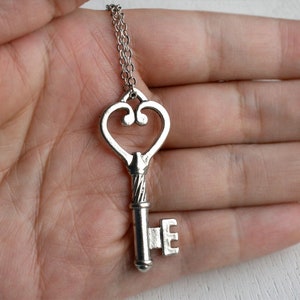 Key Necklace on Chain many different keys to choose afbeelding 2