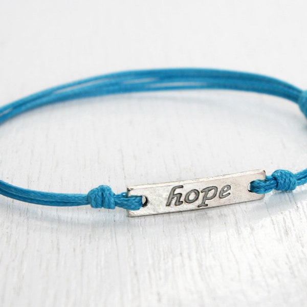 Hope message bracelet Anklet, Peace message bracelet Anklet