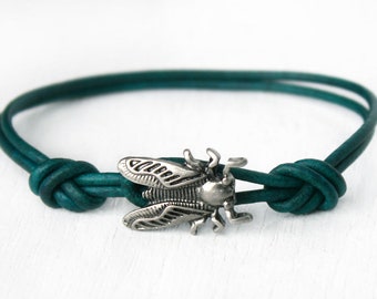 Bee Leather Bracelet