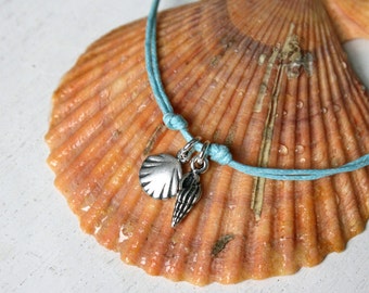 Seashell Bracelet, Seashell Anklet (many colors to choose)